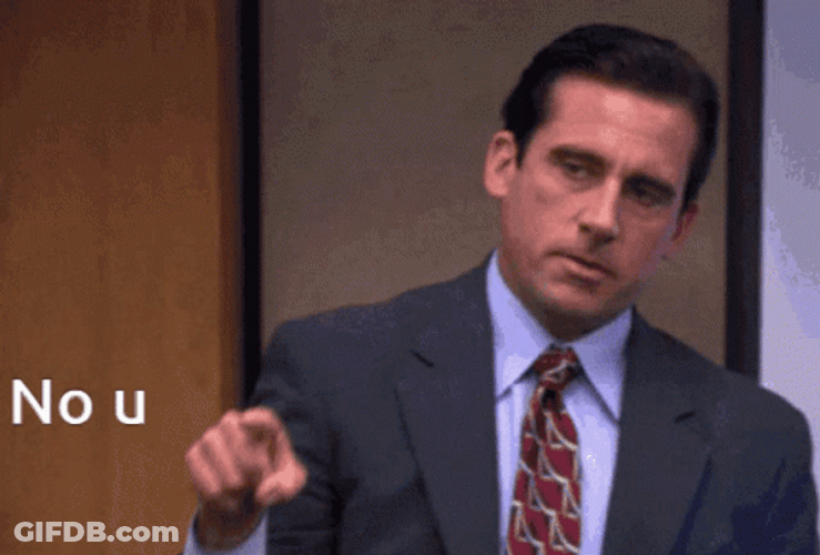 The Office Michael Scott Pointing No You GIF