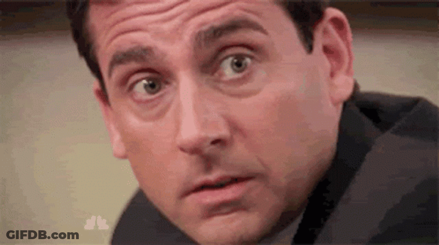 The Office Michael Scott Steve Carell Eye Stare GIF