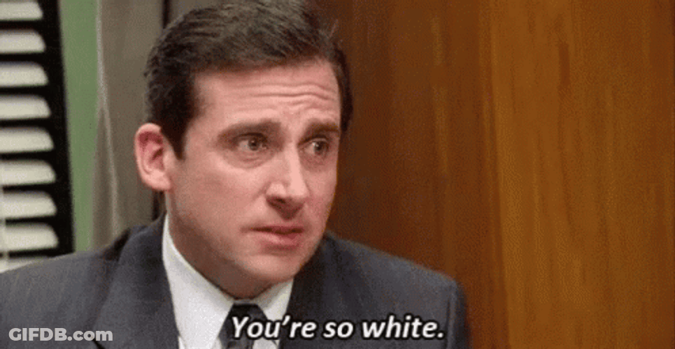 The Office Michael You're So White GIF