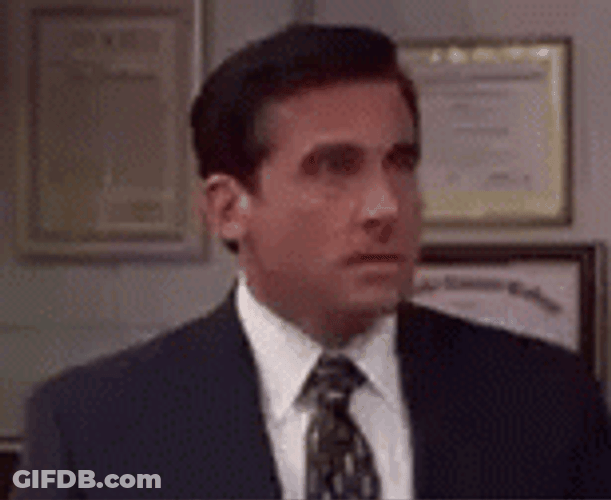 The Office No Frustrated Michael Scott GIF