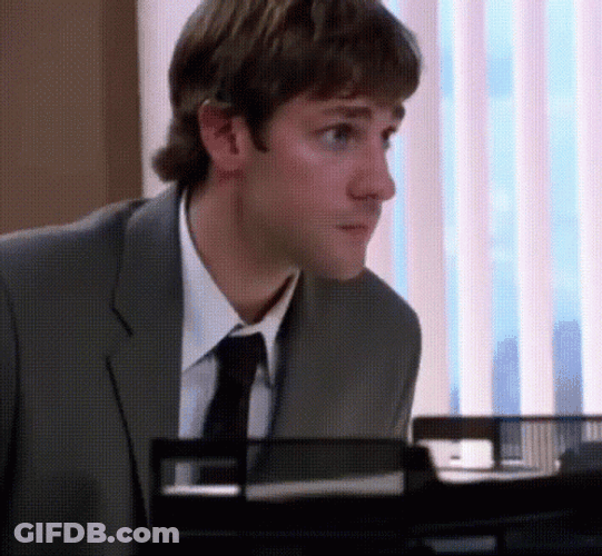 The Office No Jim Halpert Confused GIF