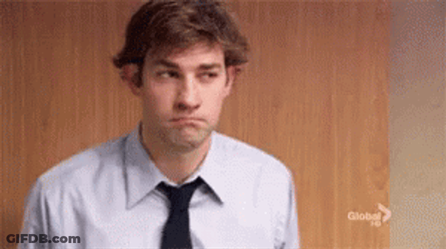 The Office No John Krasinski Walking Away GIF