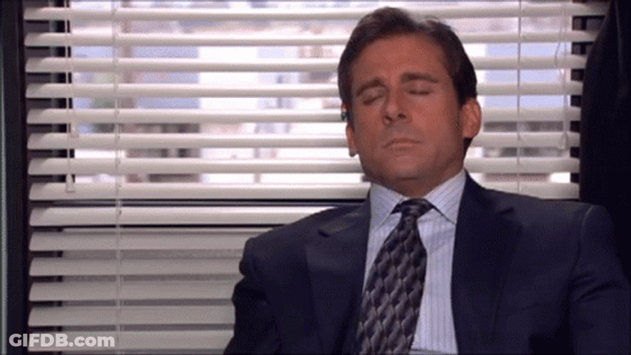 The Office No Michael Scott Exhausted GIF