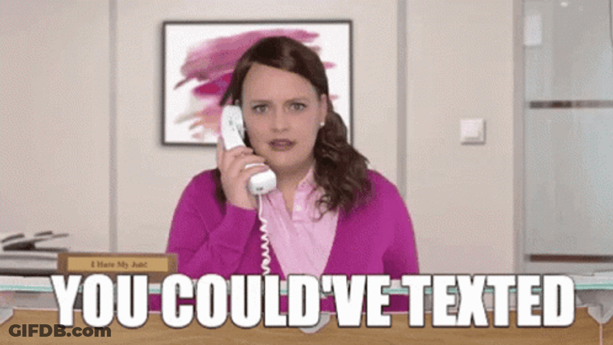 The Office Pam Beesly You Could've Sent Text Message GIF