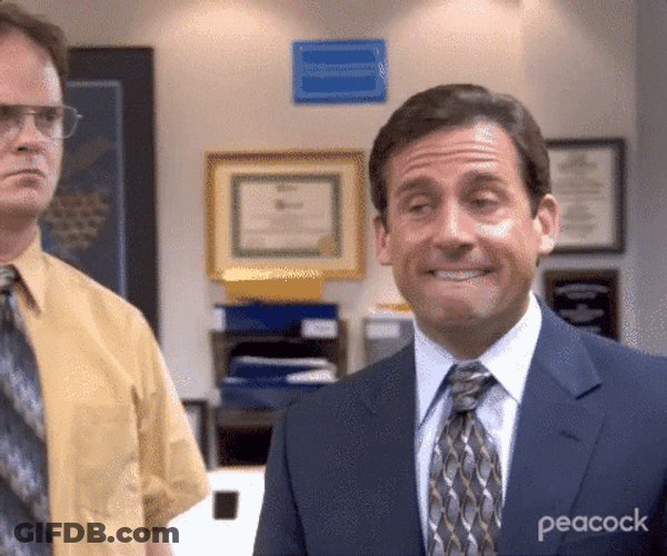 The Office Panicking Michael Scott GIF
