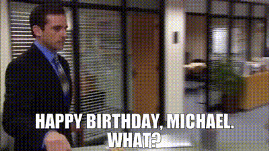 The Office Sitcom Happy Birthday Mike Scott GIF