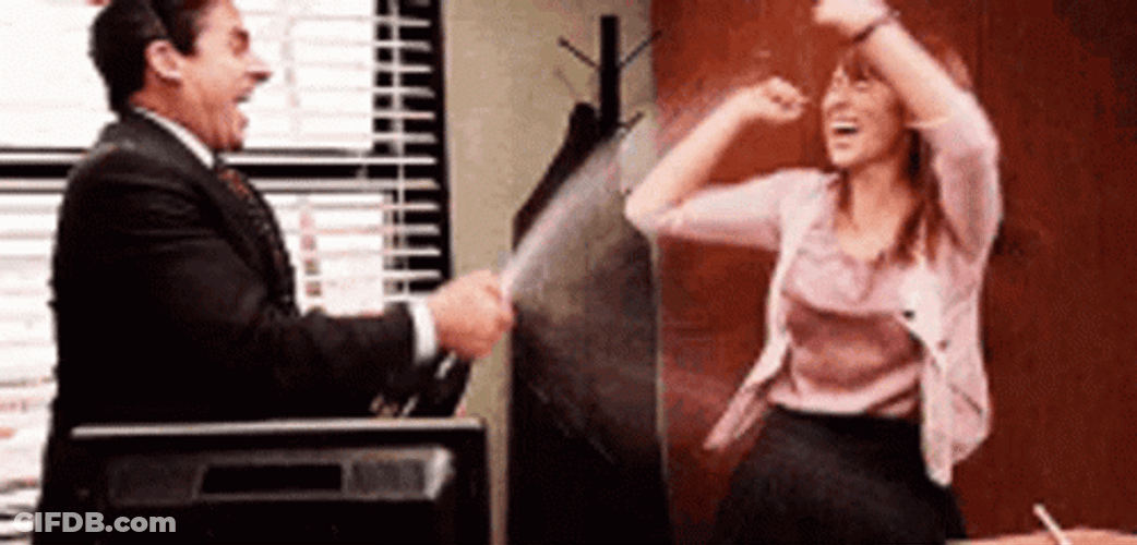 The Office Wine Celebration Work Anniversary Meme GIF