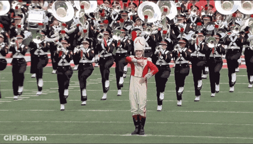The Ohio State University Marching Band Buckeyes GIF