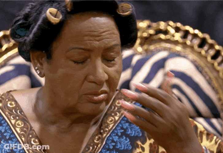 The Old Lady Dissapointed Reaction GIF