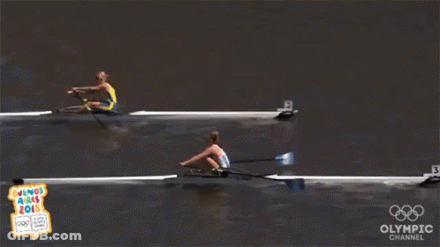 The Olympic Channel Is Showing A Rowing Match GIF