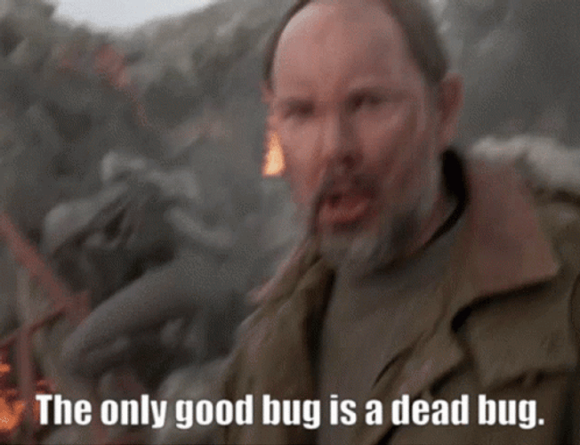 The Only Good Bug Is A Dead Bug GIF