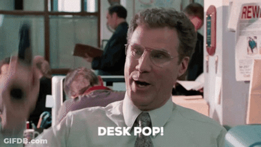 The Other Guys Desk Pop GIF
