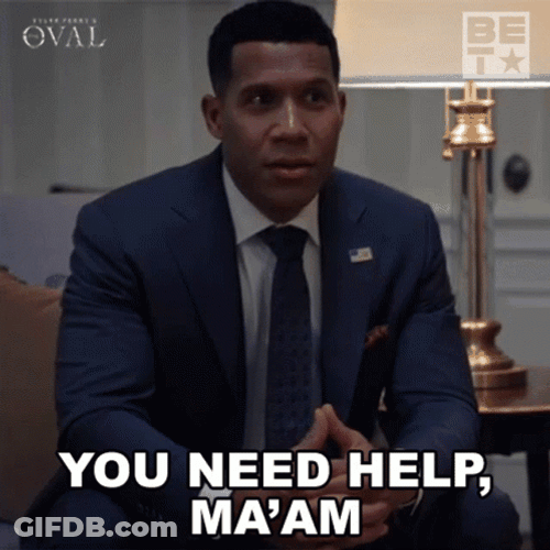 The Oval Stop Get Some Help GIF