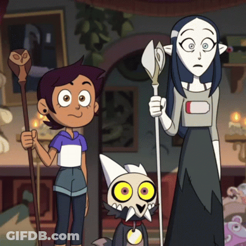 The Owl House Confused Luz King Lilith GIF