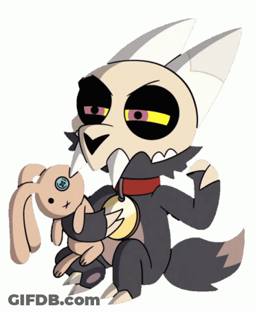 The Owl House King Hugging  Teddy Bear GIF