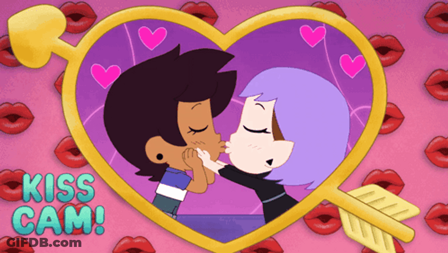 The Owl House Kiss Cam Luz And Amity GIF