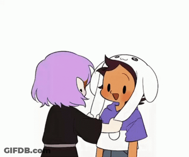 The Owl House Luz Wearing Bunny Hat GIF