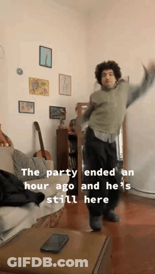 The Party Ended Meme GIF
