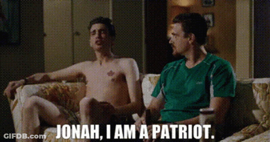 The Patriot Man Pointing Himself GIF