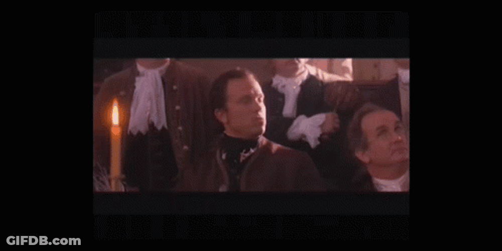 The Patriot Raising Voice GIF