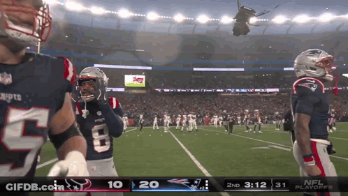 The Patriots Are Playing The Houston Texans In A NFL Playoff Game GIF