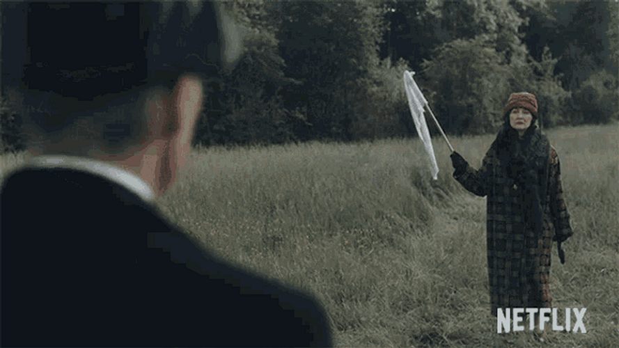 The Peaky Blinders Polly Gray Holding The White Flag GIF