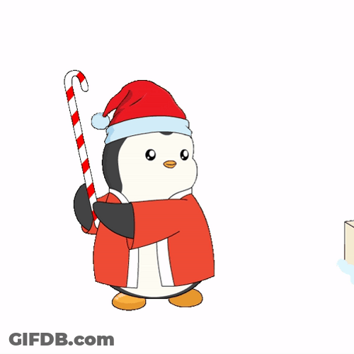 The Penguin Santa Clause GIF