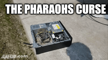 The Pharaohs Curse On Computer GIF