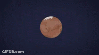 The Planets Of The Solar System Are Lined Up In A Row In The Night Sky . GIF