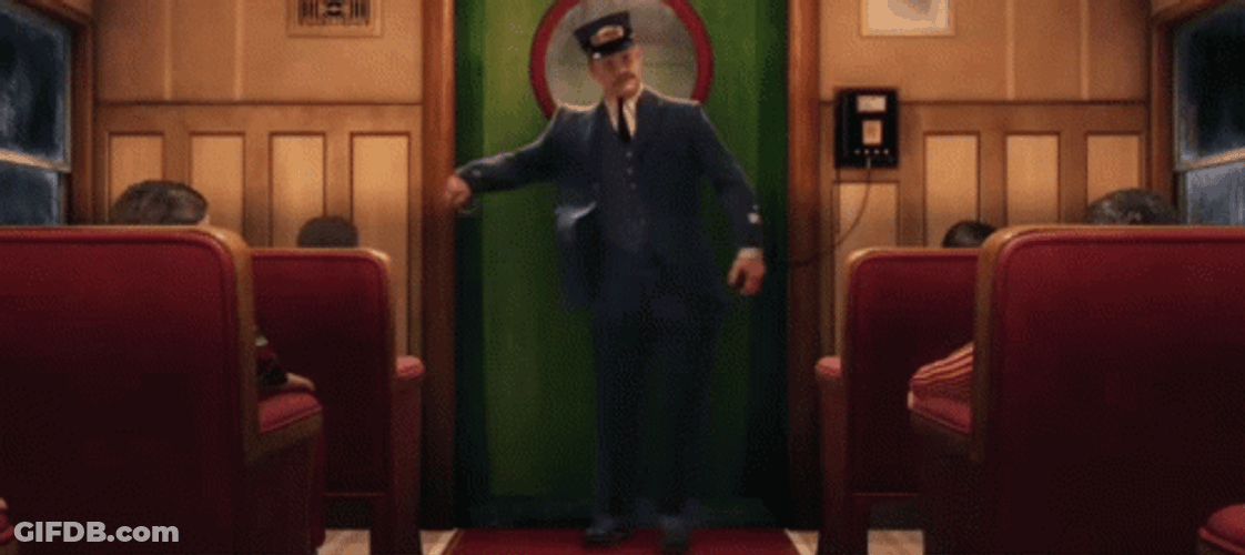 The Polar Express Dancing Waiters Entrance Dance GIF