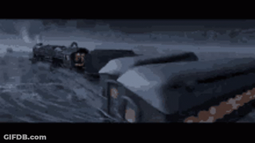 The Polar Express Ran Off Track GIF