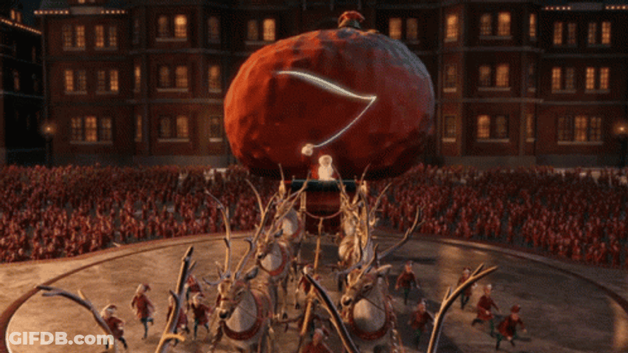 The Polar Express Reindeers Ready To Fly GIF