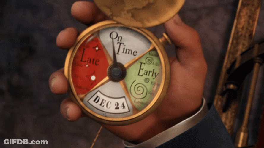 The Polar Express The Hand Clock GIF