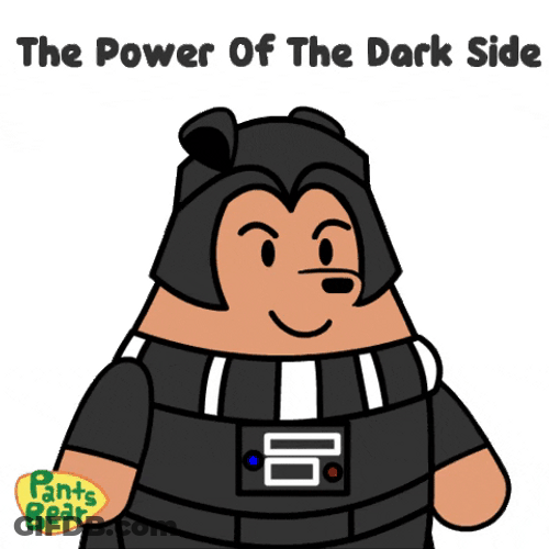 The Power Of Dark Side Bear GIF