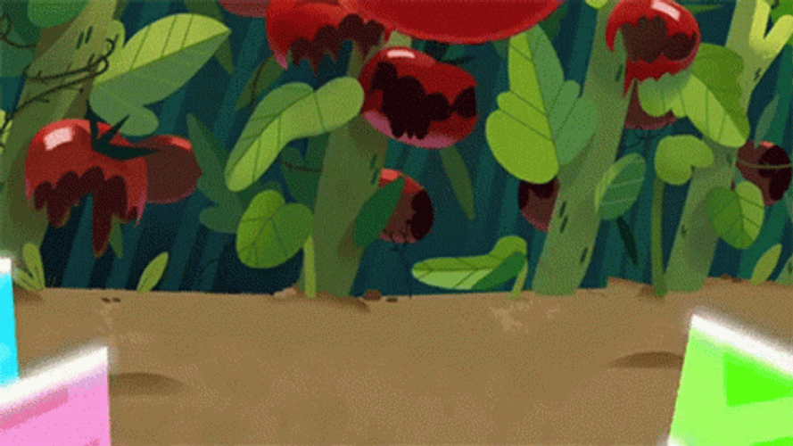 The Powerpuff Girls Catching Big Tomato GIF