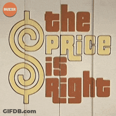 The Price Is Right Sign With Dollar Sign GIF