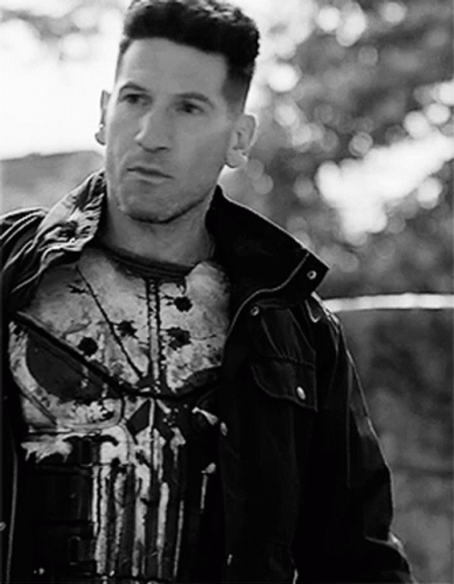 The Punisher Frank Castle Skull Shirt GIF