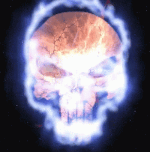 The Punisher Skull Animation GIF