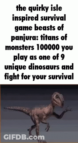 The Quirky Isle Inspired Survival Game Beasts Of Panjuru : Titans Of Monsters GIF