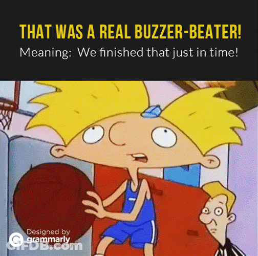 The Real Buzzer Beater GIF