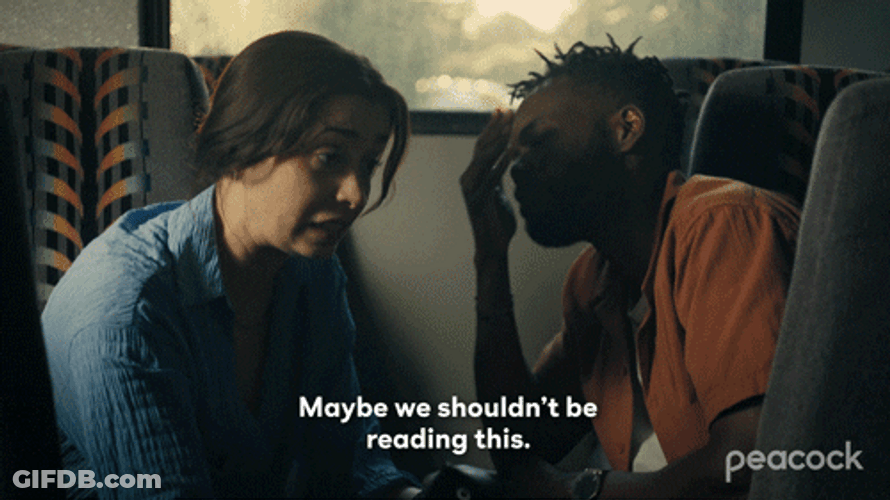 The Resort Series Noah And Emma Reading Text Message GIF