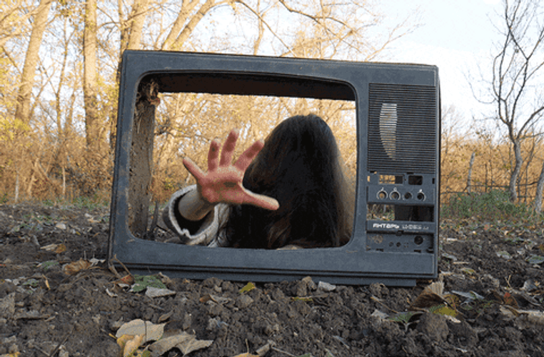 The Ring Fan Made TV Scene GIF