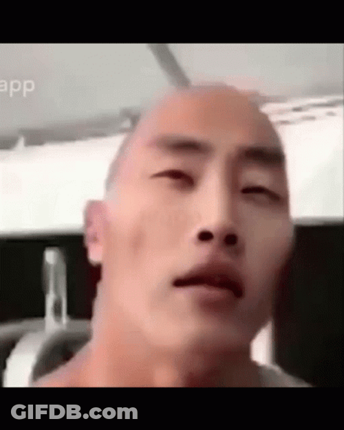 The Rock Asian Face Swap Meme GIF