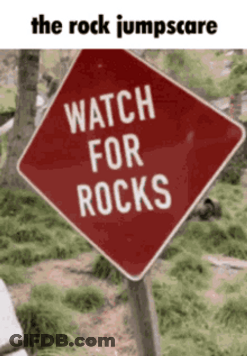 The Rock Dwayne Johnson Jump Scare GIF