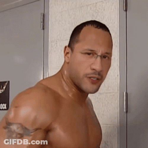 The Rock Eyebrow Raise HK Gaming Filter GIF