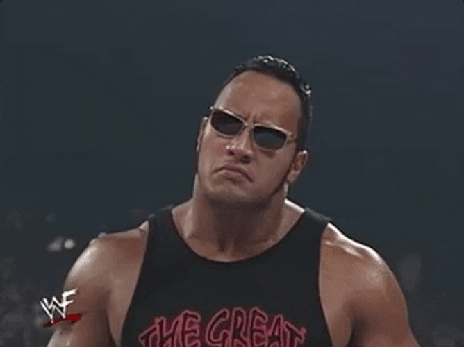 The Rock Eyebrow Raise With Sunglasses Cool GIF