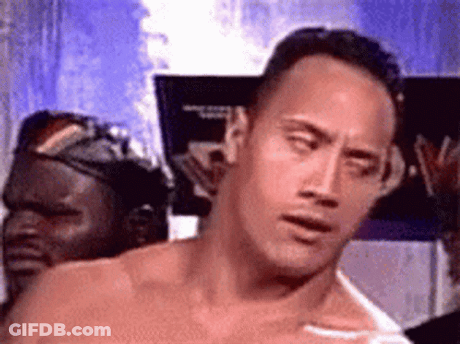 The Rock Eyeroll GIF