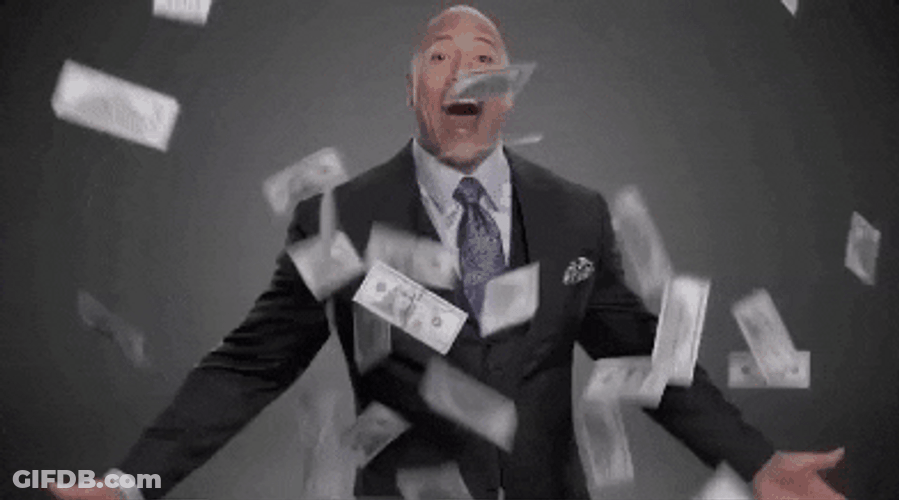 The Rock Money GIF