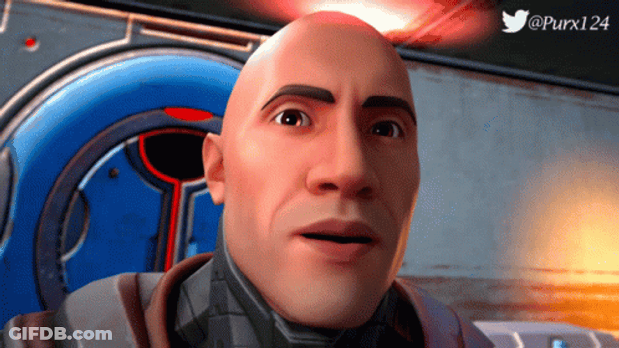 The Rock Nodding Eye Twitch Fortnite Meme GIF