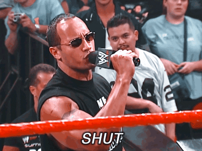 The Rock Shut Up Meme GIF